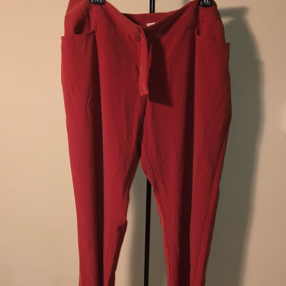 Rust colored slacks